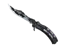 ★ StatTrak™ Butterfly Knife | Ultraviolet (Battle-Scarred)