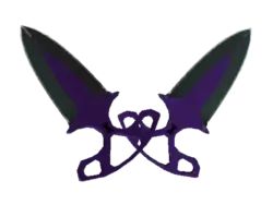 ★ StatTrak™ Shadow Daggers | Ultraviolet (Well-Worn)