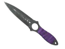 ★ StatTrak™ Skeleton Knife | Ultraviolet (Battle-Scarred)