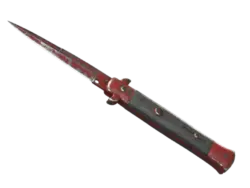 ★ StatTrak™ Stiletto Knife | Crimson Web (Battle-Scarred)