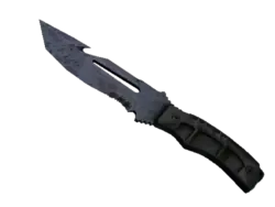 ★ StatTrak™ Survival Knife | Blue Steel (Battle-Scarred)