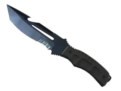 ★ StatTrak™ Survival Knife | Blue Steel (Well-Worn)