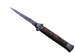 ★ Stiletto Knife | Blue Steel (Battle-Scarred)