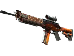 StatTrak™ SG 553 | Tiger Moth (Well-Worn)