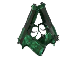 Souvenir Dual Berettas | Polished Malachite (Factory New)