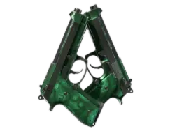 Souvenir Dual Berettas | Polished Malachite (Field-Tested)